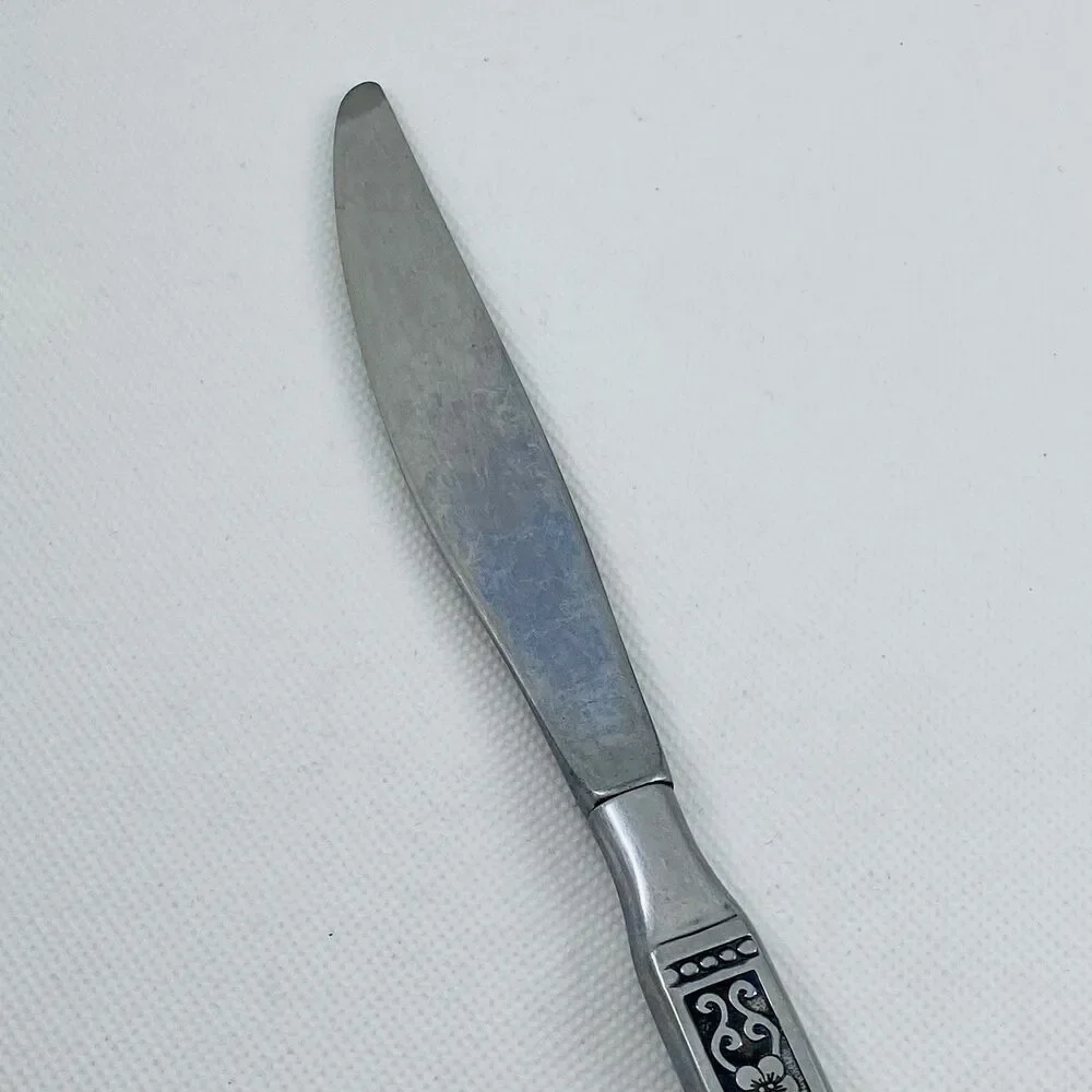 Oneida Isabella Steak Knife 9.25” Stainless Steel Black Accent Replacement